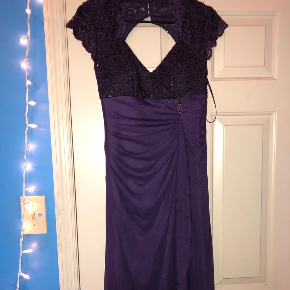 Purple formal dress